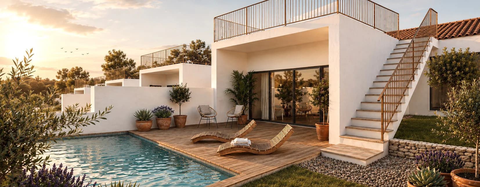 Aljezur Village homes in the West Algarve landscape